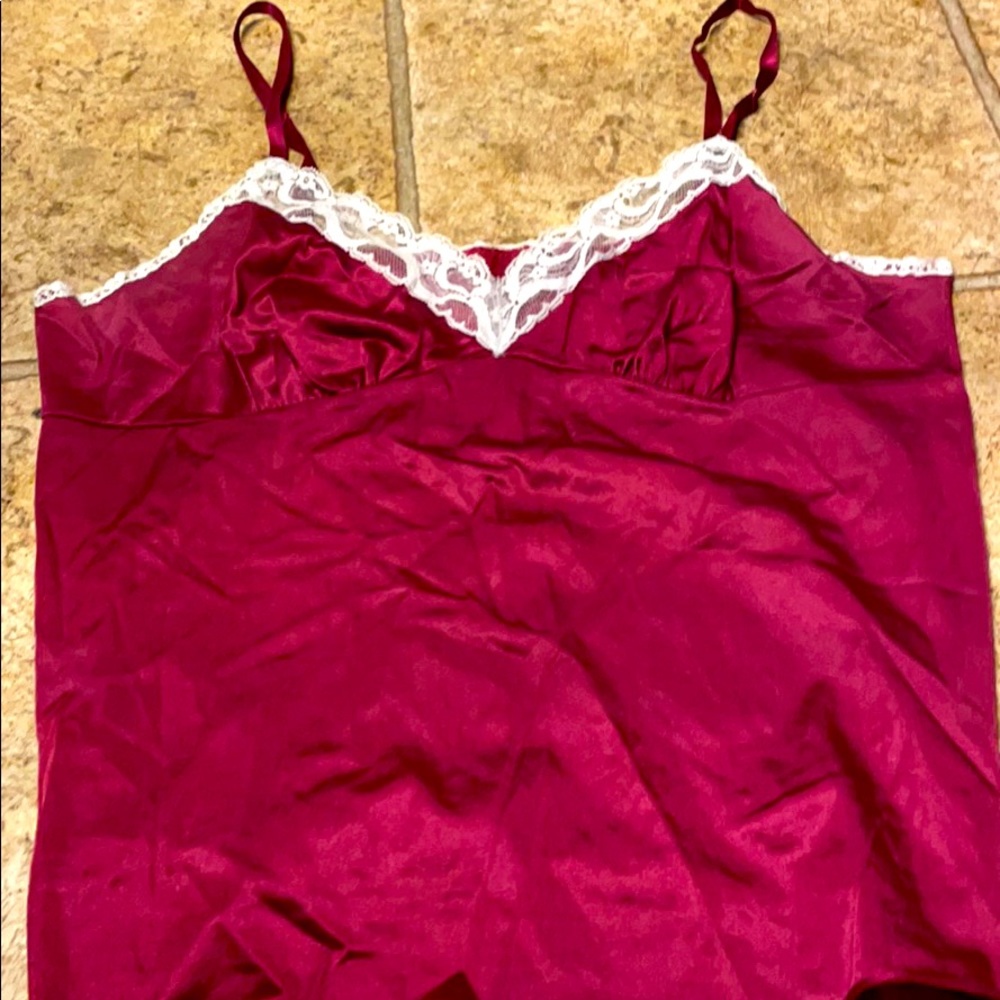 Maroon lingerie top